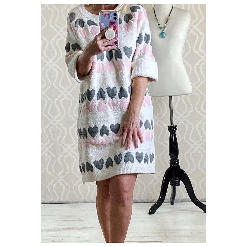 POL Sweetheart Berber Fleece Mini Dress - Picture 3 of 10